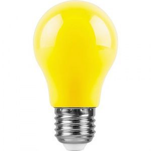 Лампа светодиодная (3W) 230V Е27  желтый LB-375 FERON