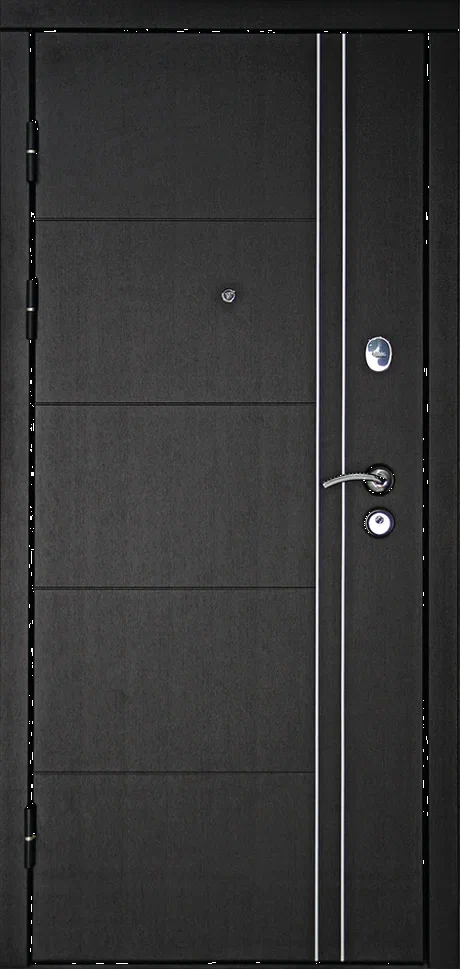 Дверь металлическая ДК Теплолюкс-2 Д 960х2050 "Пр" Дуб белён с фурн. и цил.