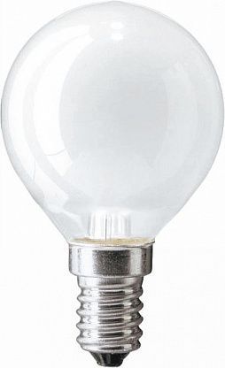 Лампа накаливания E14 40Вт Шар 230В P45 FR матовая 1CT/10X10 Stan Philips 871150001197850