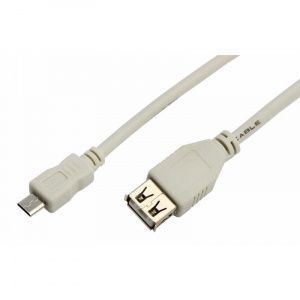 Кабель micro USB (male) штекер - USB-A (male) штекер, длина 0,2 метра, белый (PE пакет) REXANT