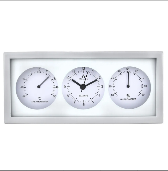 Часы настенные Atlantis TLD-9041B silver