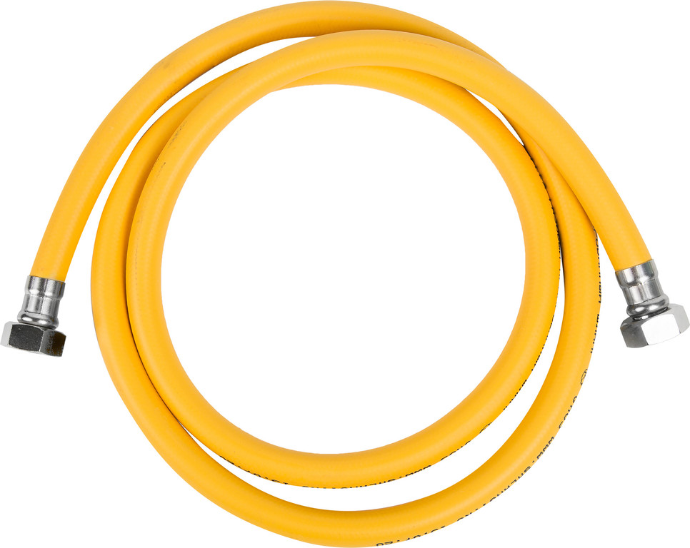 Шланг для газовых приборов из ПВХ (желтый) 1/2"х3,0 м в/в, MP-У