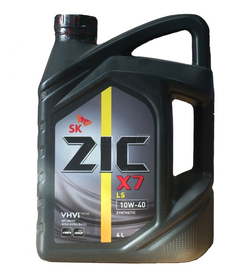 ZIC X7 LS 10w40 4л масло моторное синт +