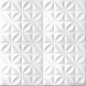 Плитка потолочная Солид С2004, белый