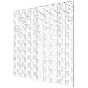 Решетка вентиляционная декоративная потолочная 595х595 мм, белый ERA П6060ДП fusion