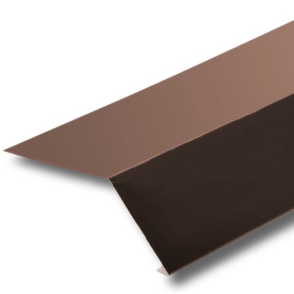Планка карнизная 100*65мм RAL 8017 коричневый (2 м)