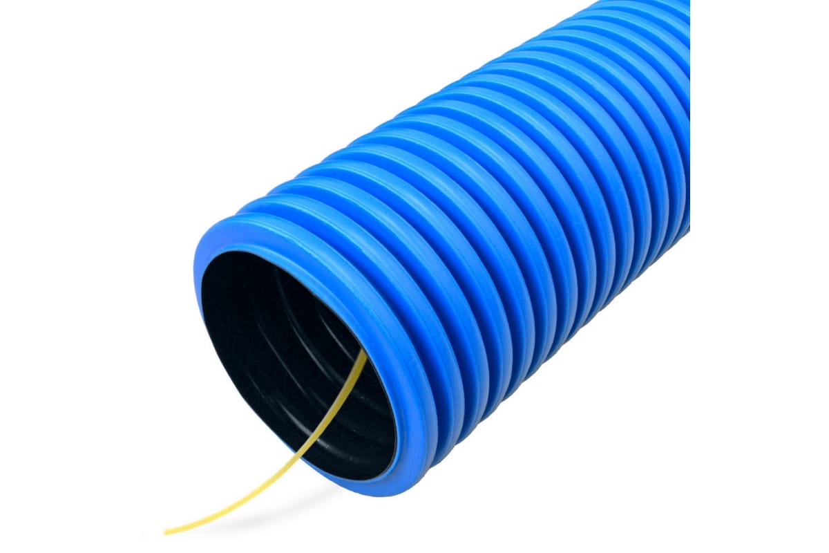 Труба защитная двустенная N ПНД/ПВД 110мм синяя (50м)