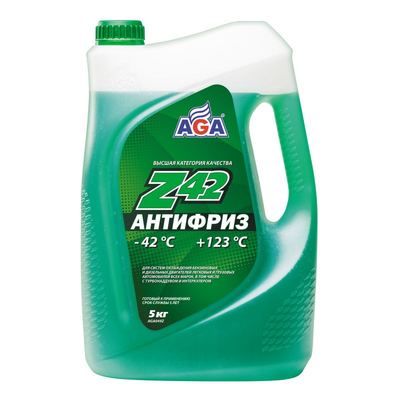Антифриз зеленый готовый  к применению, 5л AGA AGA049Z