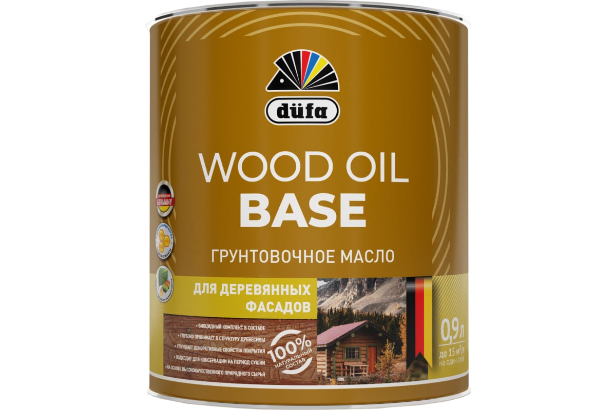 "Dufa" Грунтовочное масло WOOD OIL BASE  0,9л (3шт/уп)