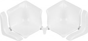 Набор комплектующих для галтели с мягкими краями "Идеал" (1 набор во флоупак), 001 Белый