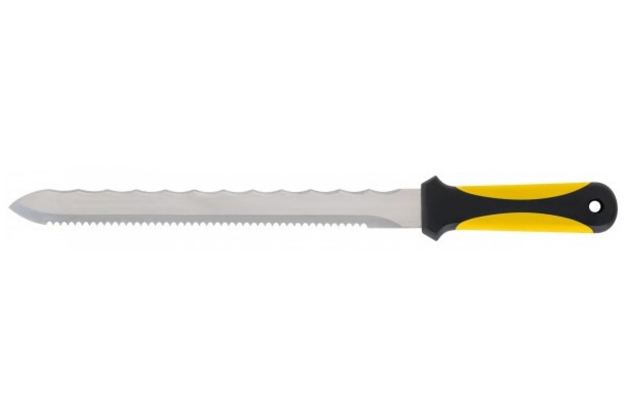 Нож для резки теплоизоляционных плит, двустороннее лезвие 240х27 мм, нерж.сталь. Fit 10636