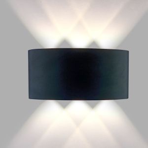 Светильник настенный LED 6x1W 4200K Черный 220V IP54 (10702070/101221/3020051/4, Китай)