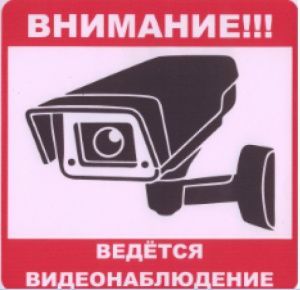 Табличка ПВХ инф.знак "Внимание, ведется видеонаблюдение" 200х200 мм REXANT 56-0024-2