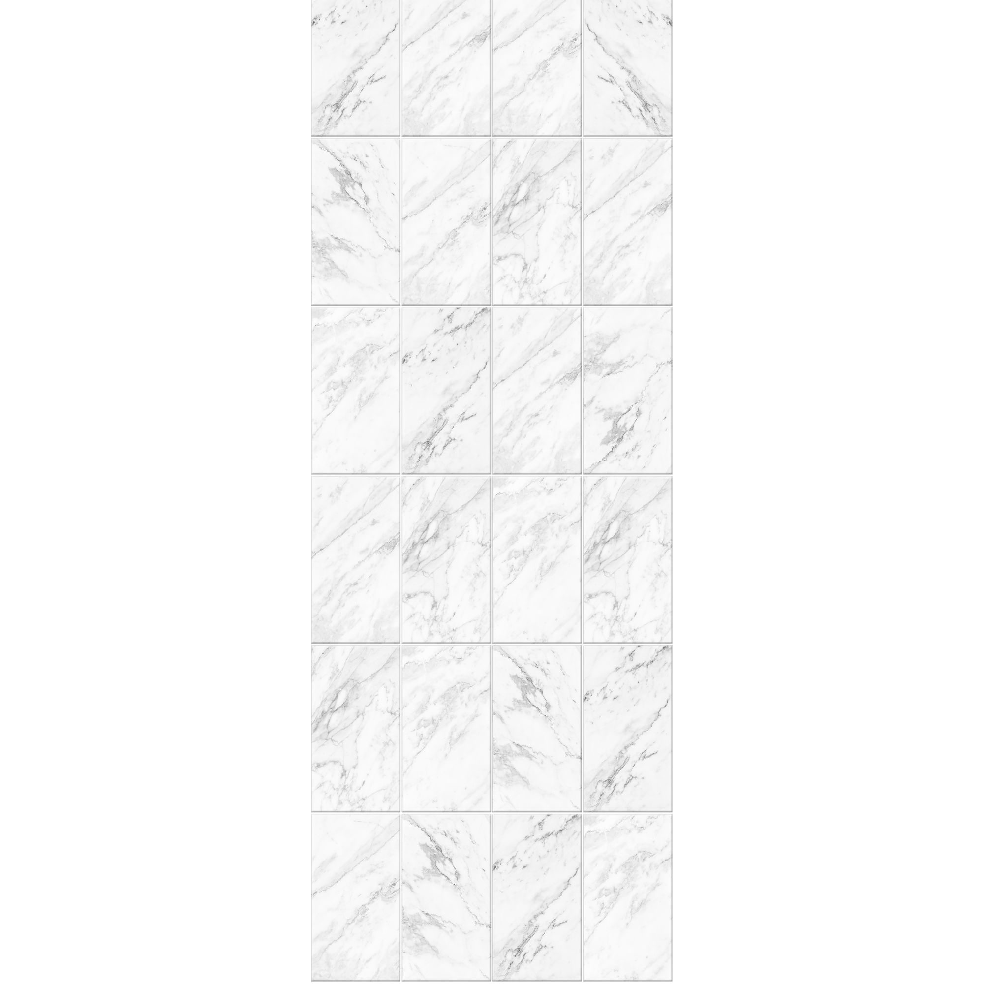Панель пласт. Натуральный мрамор белый (2700х250мм) Starline+ (12шт./упак)