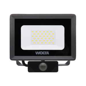 Прожектор WOLTA WFL- 30W/06S  30W LED 5700K  2700Лм IP65 серый слим 174*171*40 мм(20)