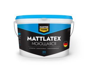 "Masterfarbe" ВД краска Mattlatex моющая износостойкая супербелая , 14кг