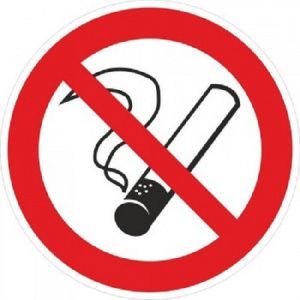 Наклейка "Запрещается курить" P01 200х200мм PROxima EKF an-3-09