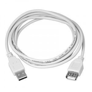 Шнур USB 2.0 (USB А-USB A) 1.8м бел. REXANT 18-1114  281542