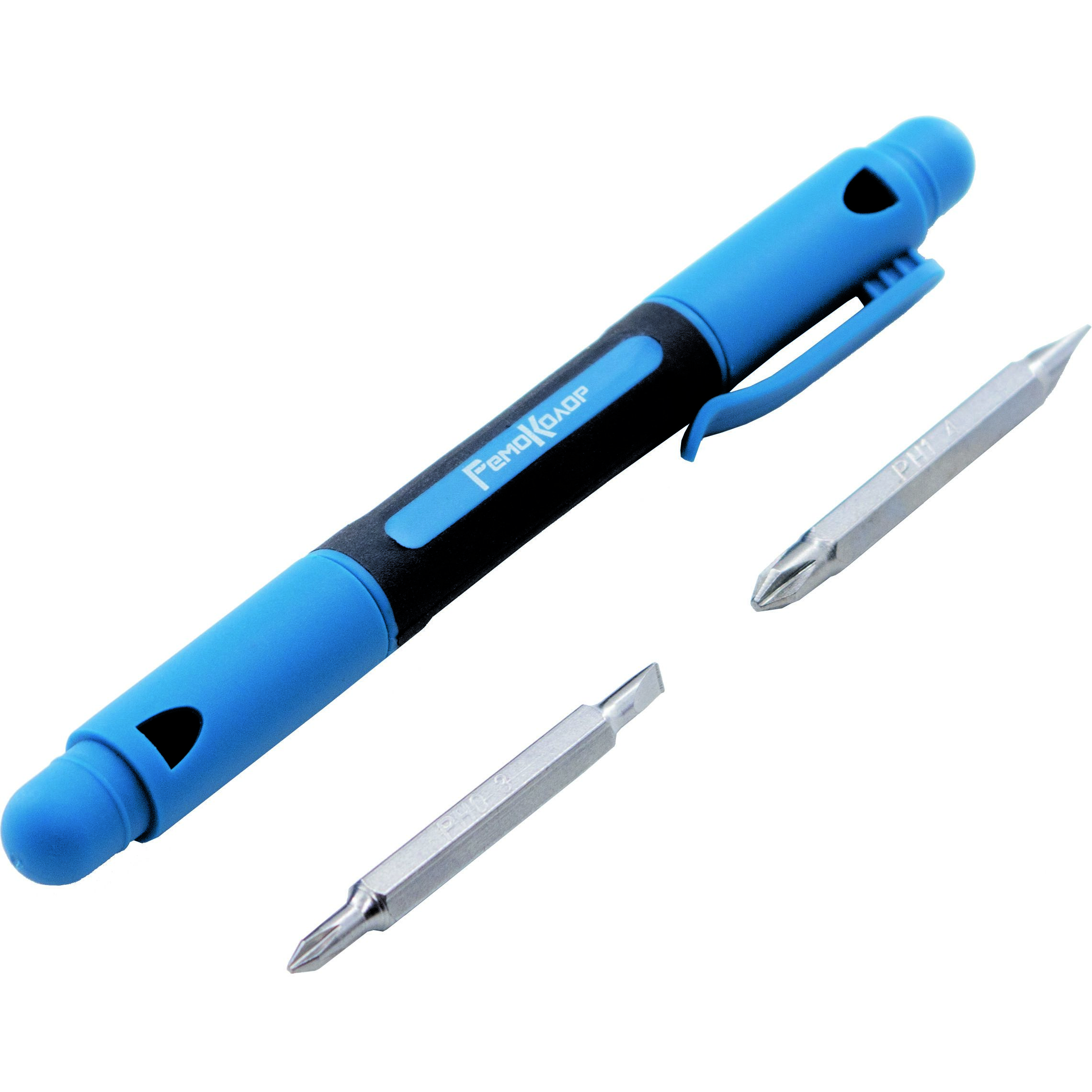 Отвертка-ручка для точных работ 4 в 1 CrV, PH0; PH000;SL1,5; SL3, (шт.) РемоКолор 33-2-715