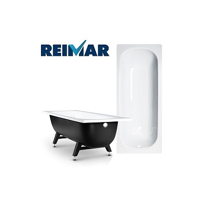 Ванна стальная Reimar с полимерным покрытием 160*70*40 c опорной подставкой ОР-61205