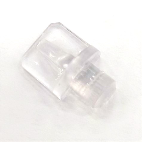 Полкодержатель D7 мм пластик прозрачный (1000)