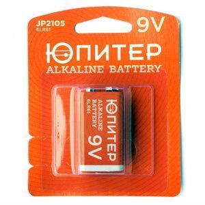 Батарейка 6LR61 9V alkaline 1шт. ЮПИТЕР