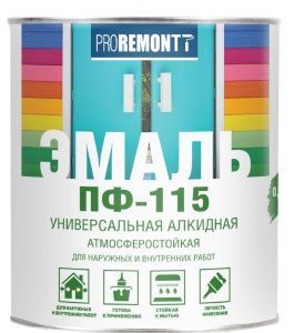 Эмаль ПФ-115 PROREMONTT Бел. глянц. 0,9кг Л-С