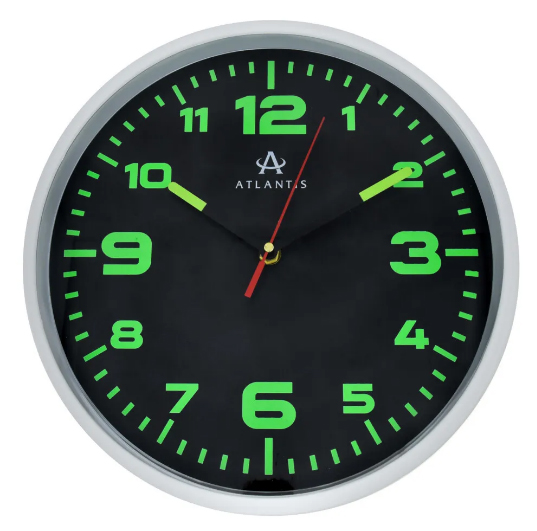 Часы настенные Atlantis 612A11 черный