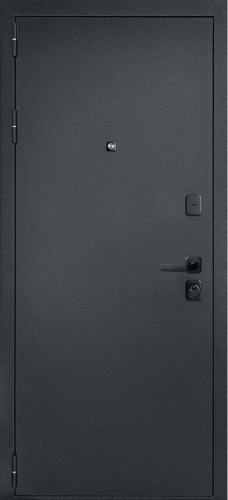Дверь металлическая ДК Брест БЗ 860х2050 "Л" [зеркало] белый мат с фурн. и цил.