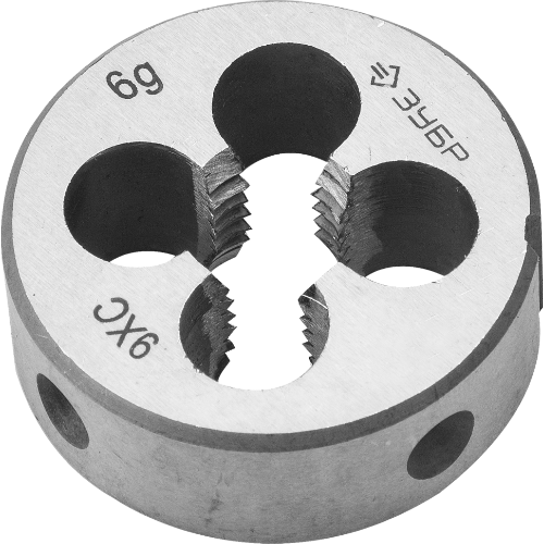 Плашка ЗУБР "МАСТЕР" круглая ручная для нарезания метрической резьбы, мелкий шаг, М16 x 1,5