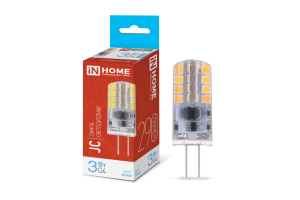 Лампа светодиодная G4 3Вт 12В 6500К 290Лм LED-JC IN HOME