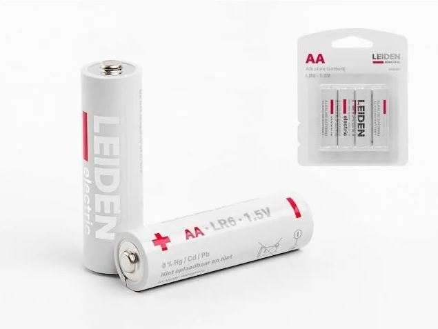Батарейка AA LR6 1,5V alkaline 4шт. LEIDEN ELECTRIC