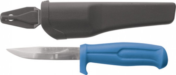 Нож строительный, нержавеющая сталь, пластиковая ручка, лезвие 100 мм MOS 10606М